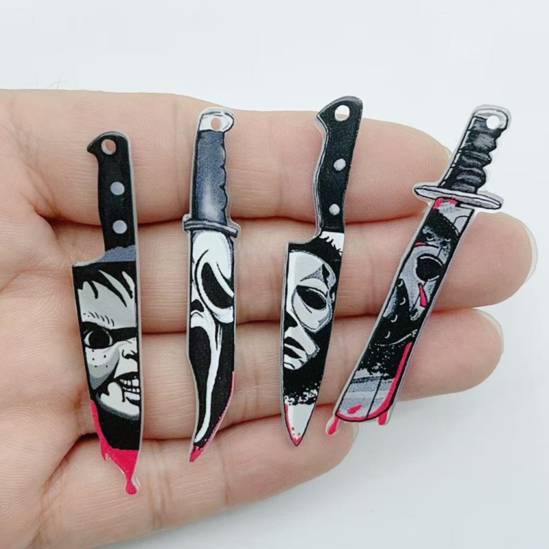 Drop Earrings - 10 pieces of acrylic jewelry Halloween