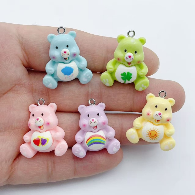 Drop Earrings - 10pcs cartoon animal charm pendant DIY