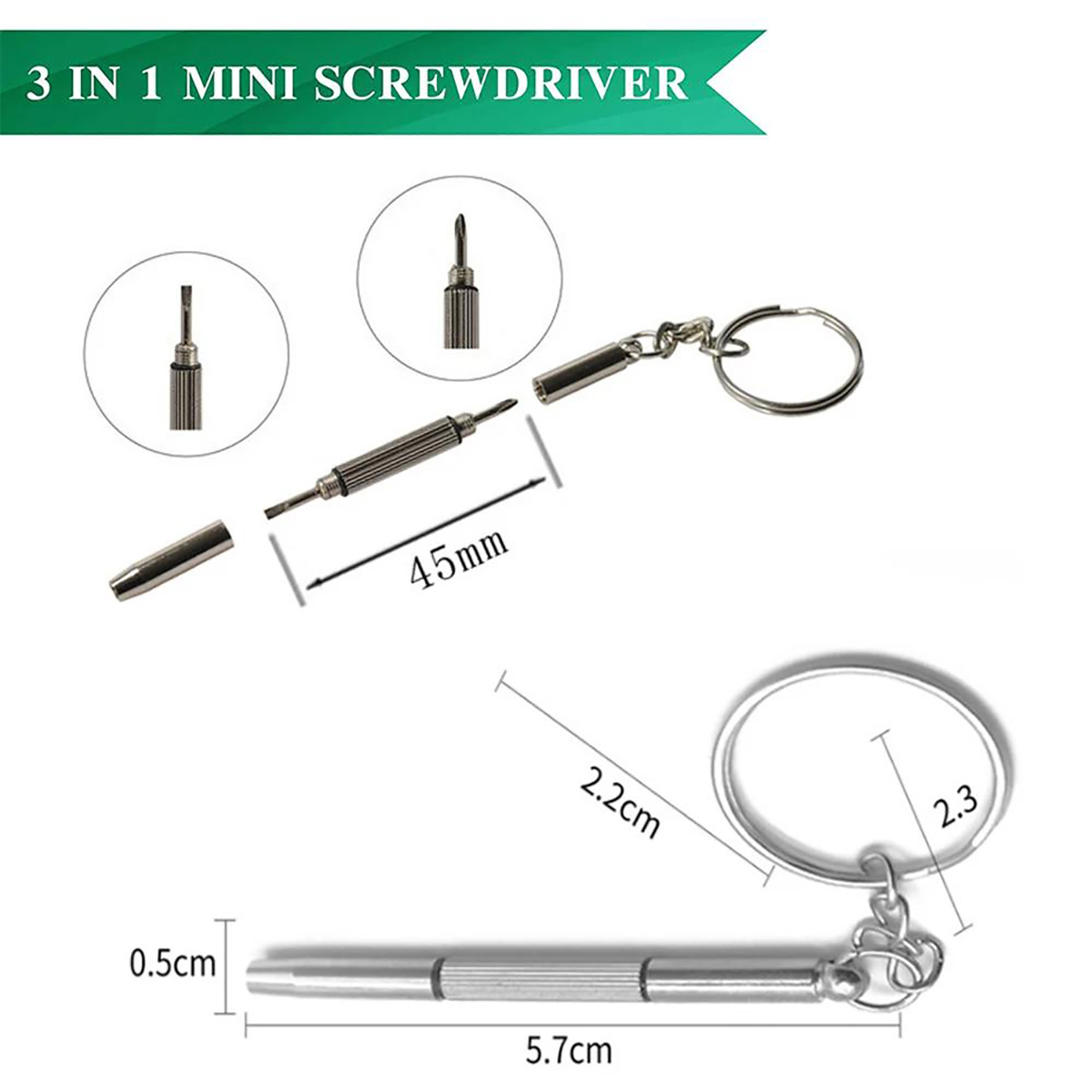1/2PCS Precision 3 in1 Screwdr - đánh giá và giá Watch Repair Tool Kit