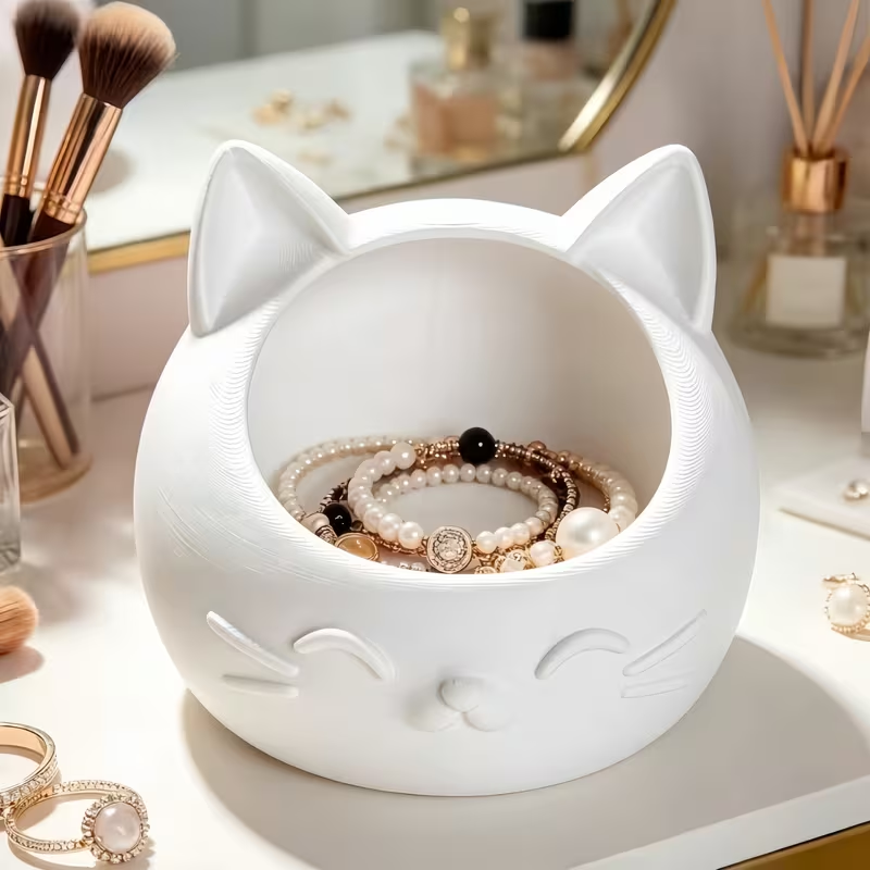 Mini Cartoon Cat-Shaped Storag - đánh giá và giá Jewelry Like Watches