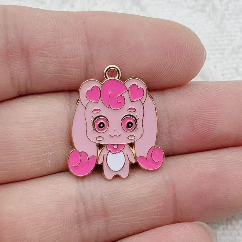 10pcs Cartoon Cute Drip Oil Al - đánh giá và giá Drop Earrings