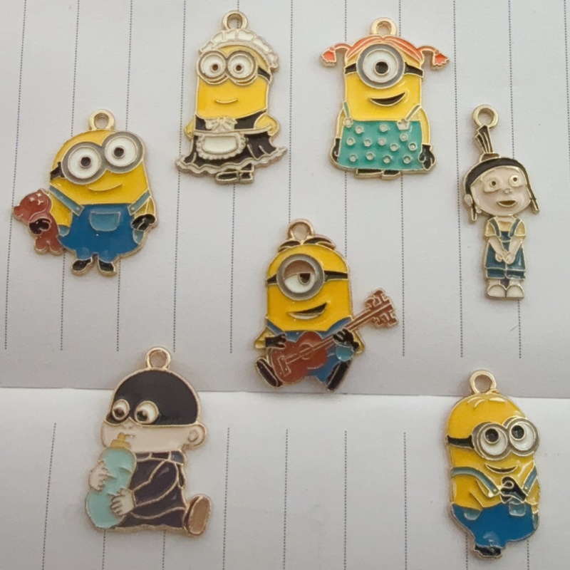 10pcs alloy drip oil cartoon p - đánh giá và giá Drop Earrings