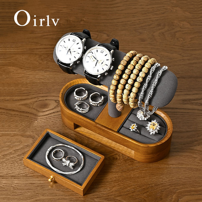 Oirlv Solid Wood Watch Organiz - đánh giá và giá Jewelry Stand Watches
