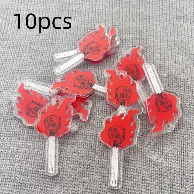 10pcs acrylic skull pendant, D - đánh giá và giá Drop Earrings