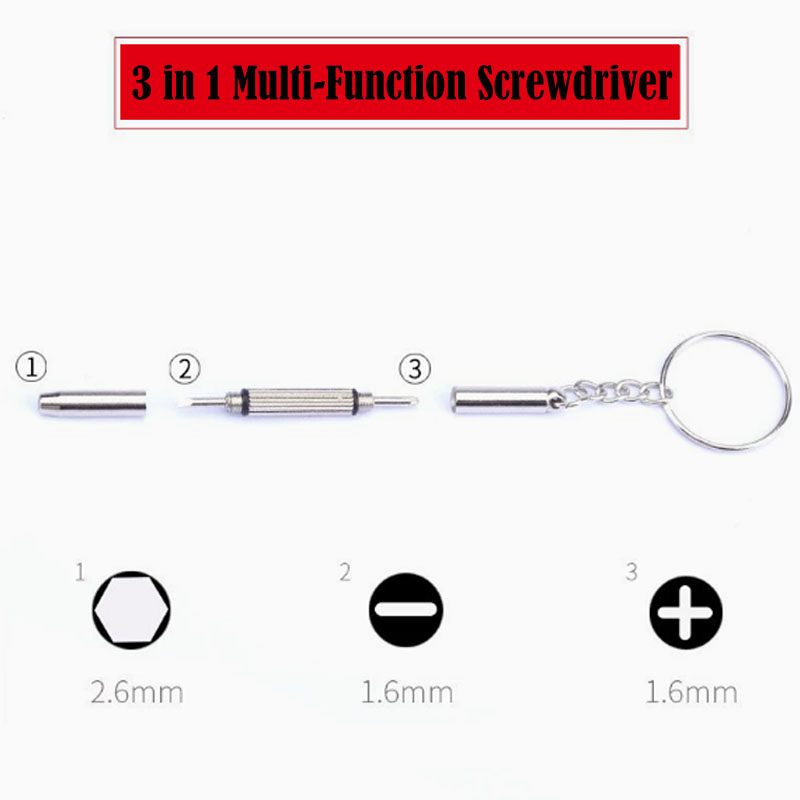 3 In 1 Glasses Screwdriver Eye - đánh giá và giá Watch Repair Tool Kit