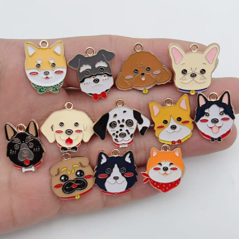12pcs cartoon pet spotted dog  - đánh giá và giá Drop Earrings