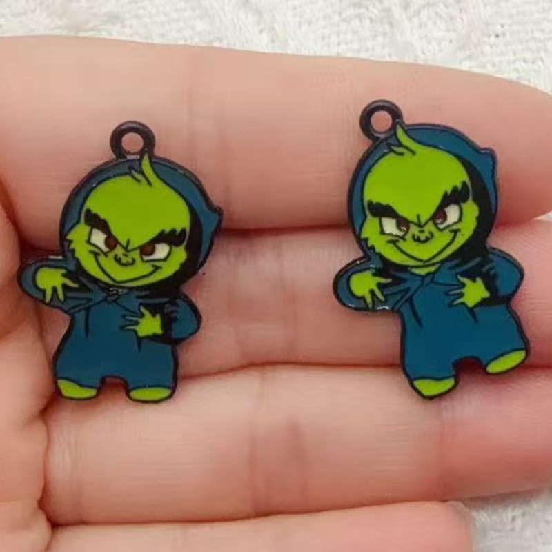 10pcs alloy drip oil cartoon C - đánh giá và giá Drop Earrings