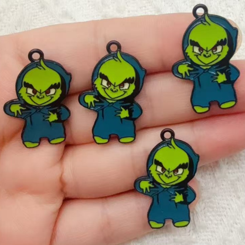 10pcs alloy drip oil cartoon C - đánh giá và giá Drop Earrings