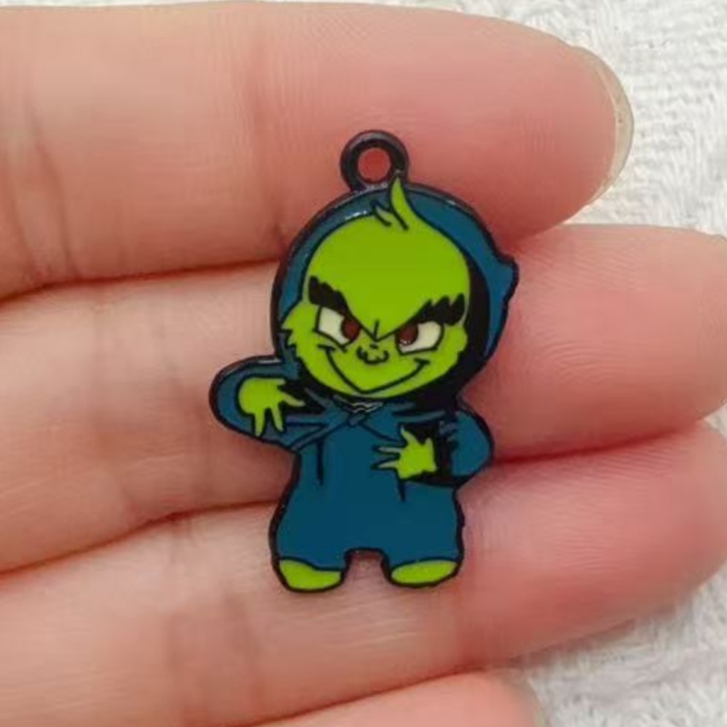 10pcs alloy drip oil cartoon C - đánh giá và giá Drop Earrings
