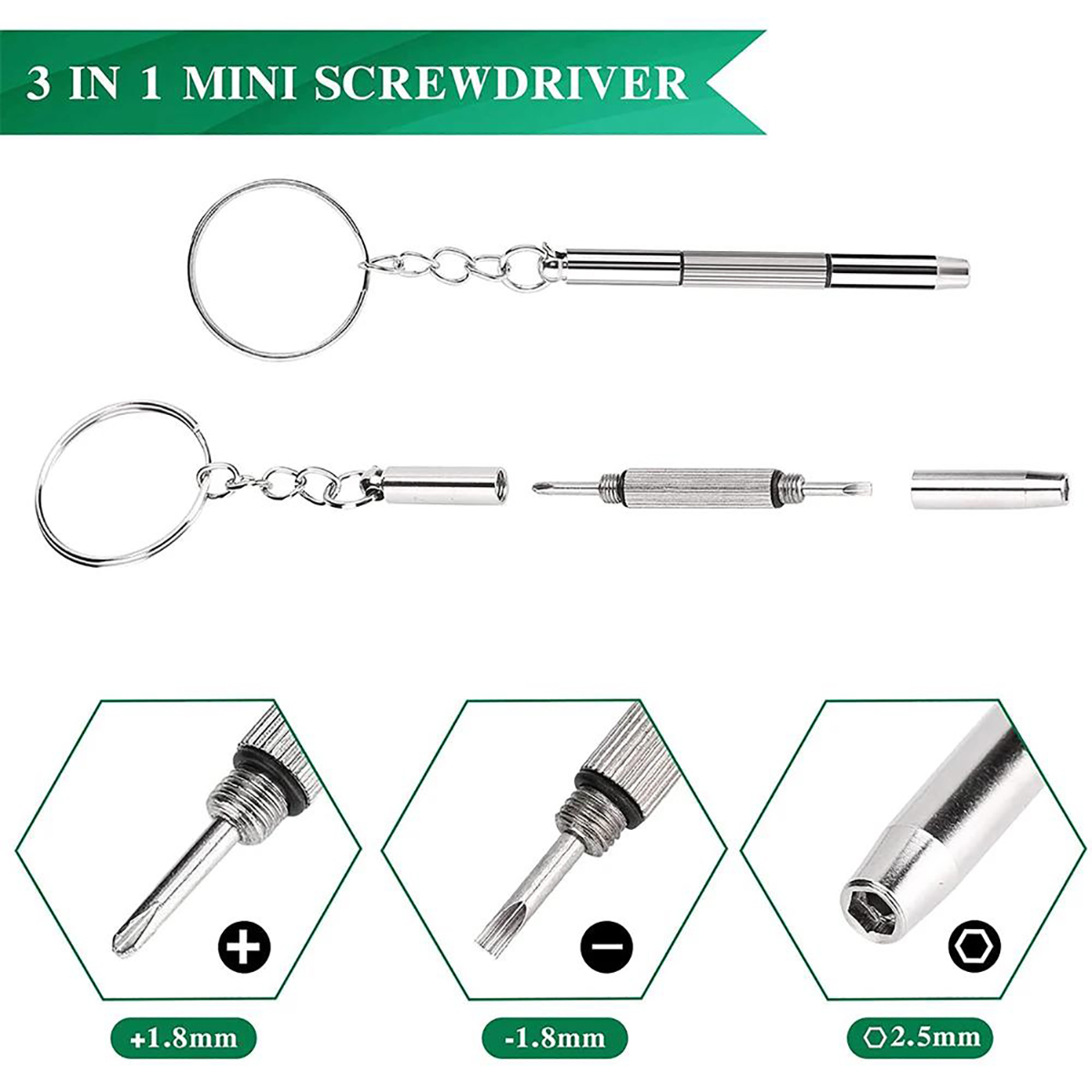 1/2/10pcs Mini 3 in1 Screwdriv - đánh giá và giá Watch Repair Tool Kit