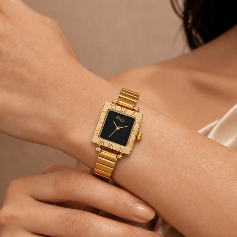 Luxury Gold Square Ladies Quar - đánh giá và giá Jewelry Watches For Kids