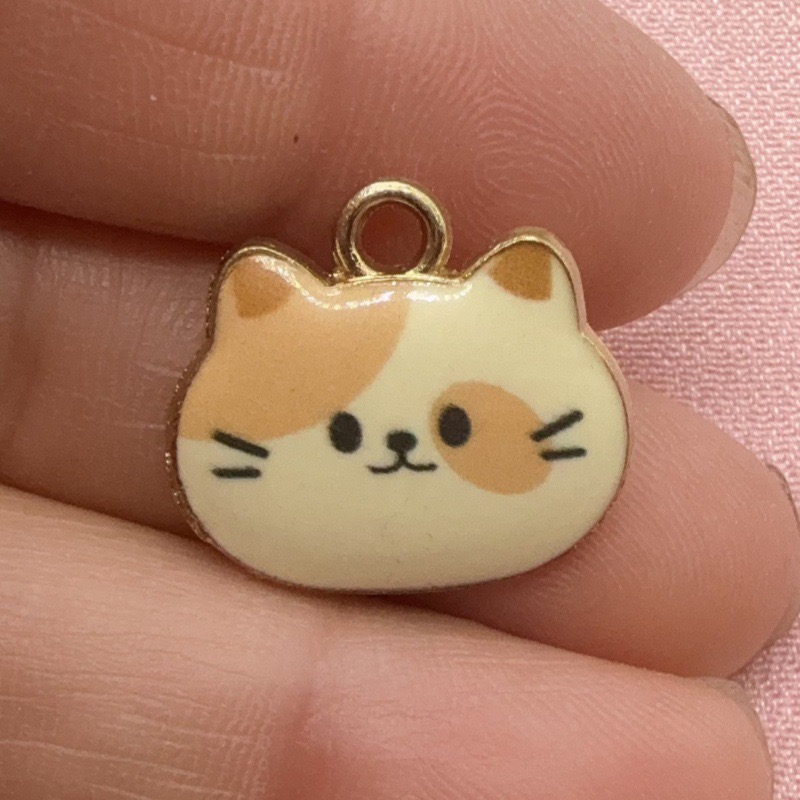 12pcs Printed Cat Head Alloy D - đánh giá và giá Drop Earrings