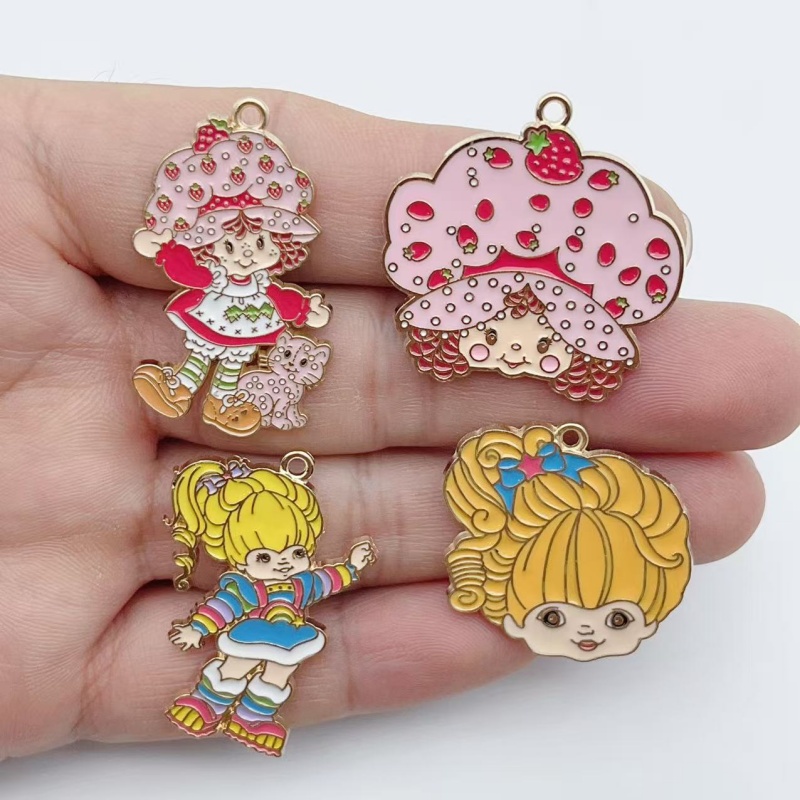 10pcs Cute Little Girl Enamel  - đánh giá và giá Drop Earrings