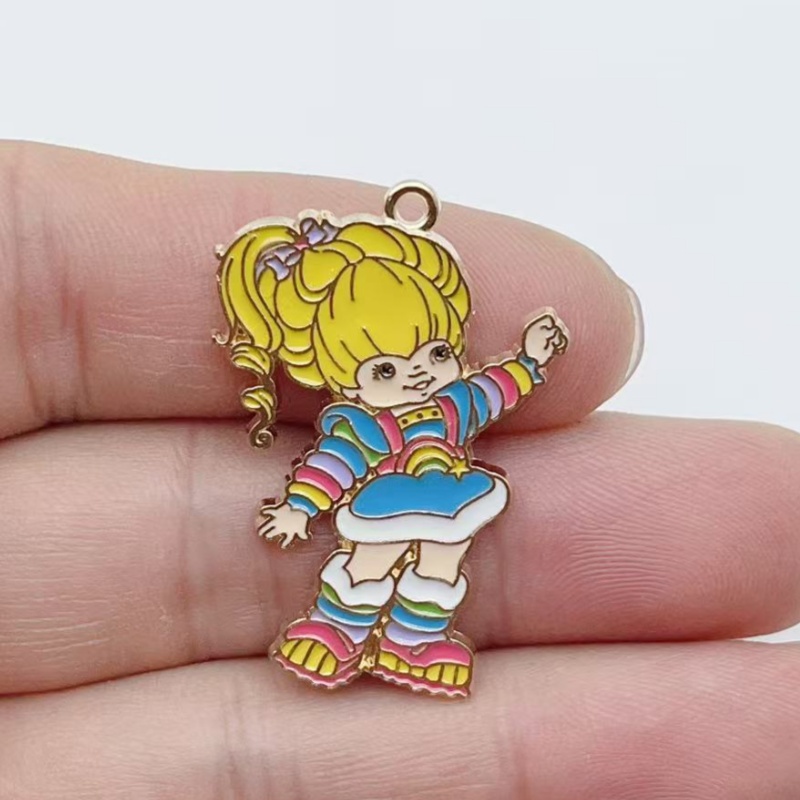 10pcs Cute Little Girl Enamel  - đánh giá và giá Drop Earrings